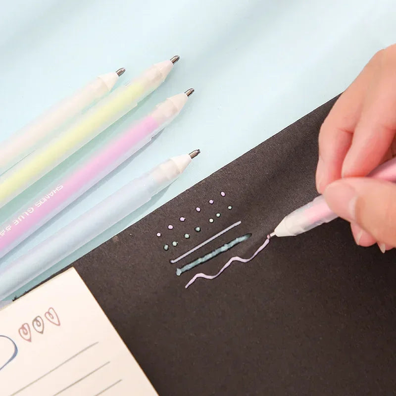 4pcs/set Macaron Tweezers Scraper Glue Sticks Pen DIY Scrapbooking Basic Tools Kit Pen Knife Paper Cutter for Journal Planner