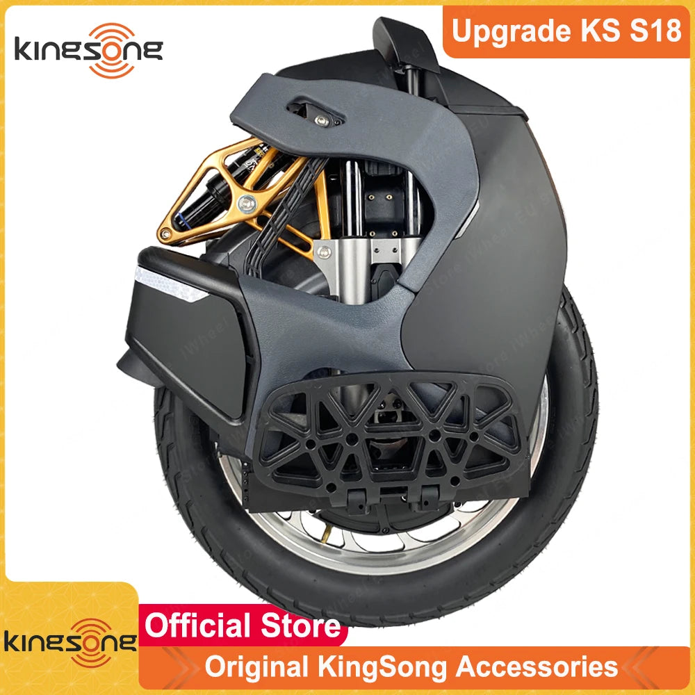 EU Stock Upgrade Newest KingSong S18 84V 1110Wh 2200W Motor with Honeycomb Pedal International Version Official KingSong S18 EUC
