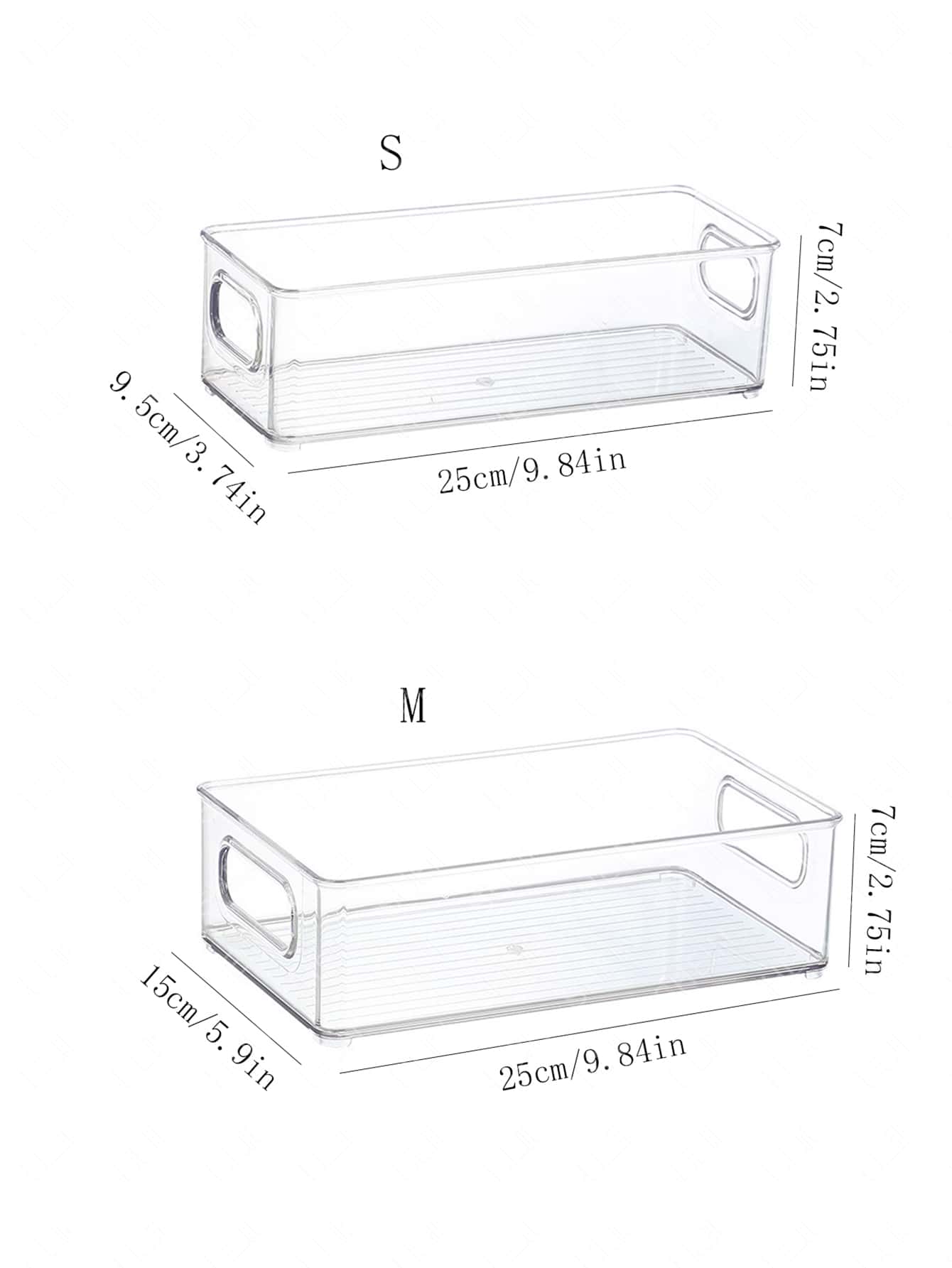 1 pièce Boîte De Rangement transparent Grande Capacité Empilable Type De Tiroir Réfrigérateur